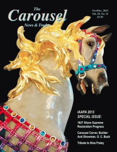 Carousel-news-cover-11-12-Restored-Illions-Supreme-carousel-horse-Nov-Dec-2013