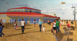 The proposed carousel and museum building with the classic style of Freeman's, just bigger and better.