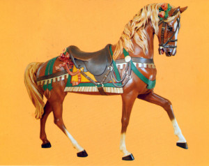 The sorrel horse, Marianne said was her favorite horse she ever owned.
