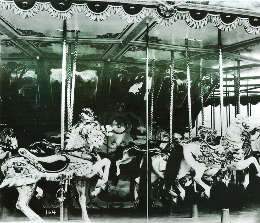 Ca. 1910 Herschell-Spillman menagerie carousel archive catalog photograph.