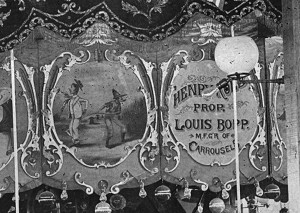 An art panel from the 1890s Bopp-Looff carousel.