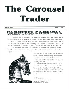 Carousel-news-first-issue-cover-Grand-Rapids-Spillman-carousel-horse-September-1985