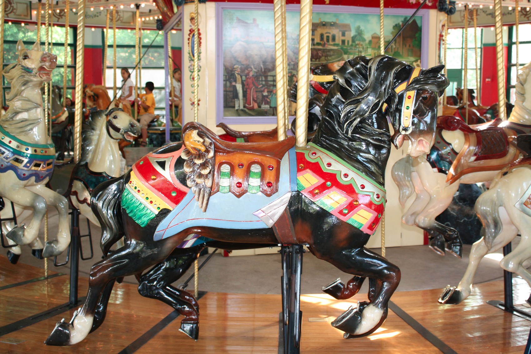 100-year-old-Columbus-zoo-Illions-carousel-horse