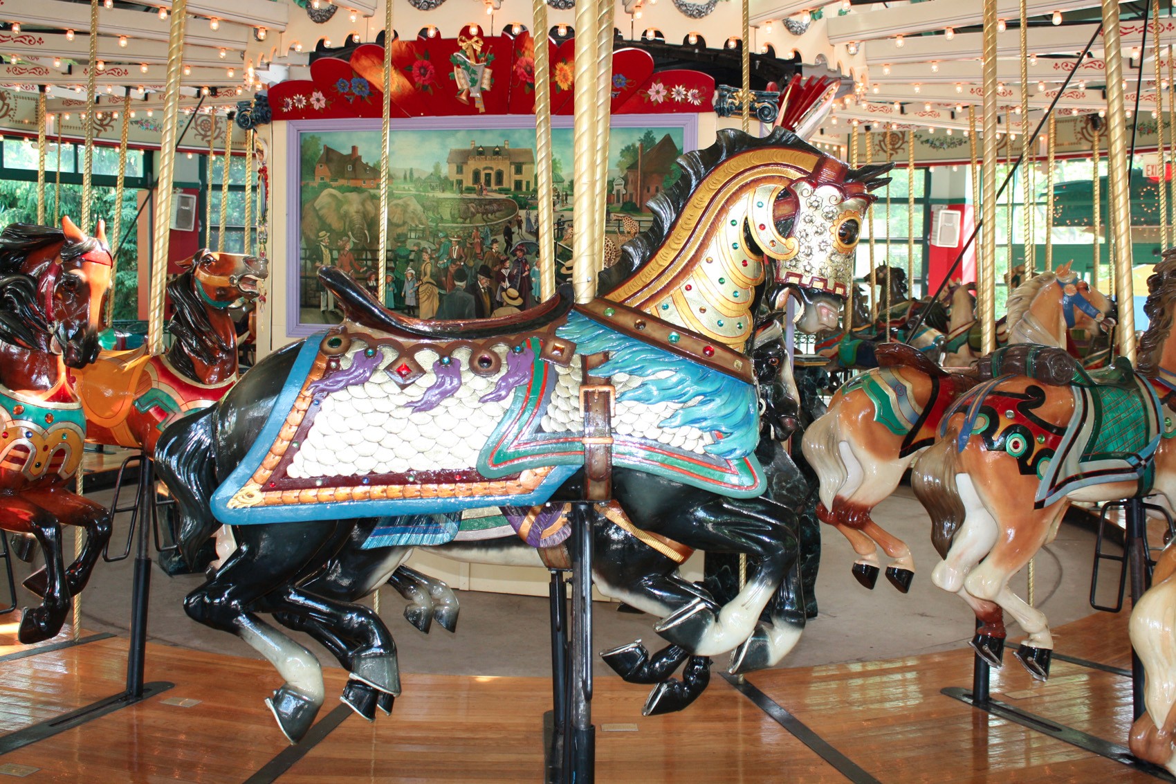 1914-Mangels-Illions-Columbus-Zoo-armored-horse - CarouselHistory ...