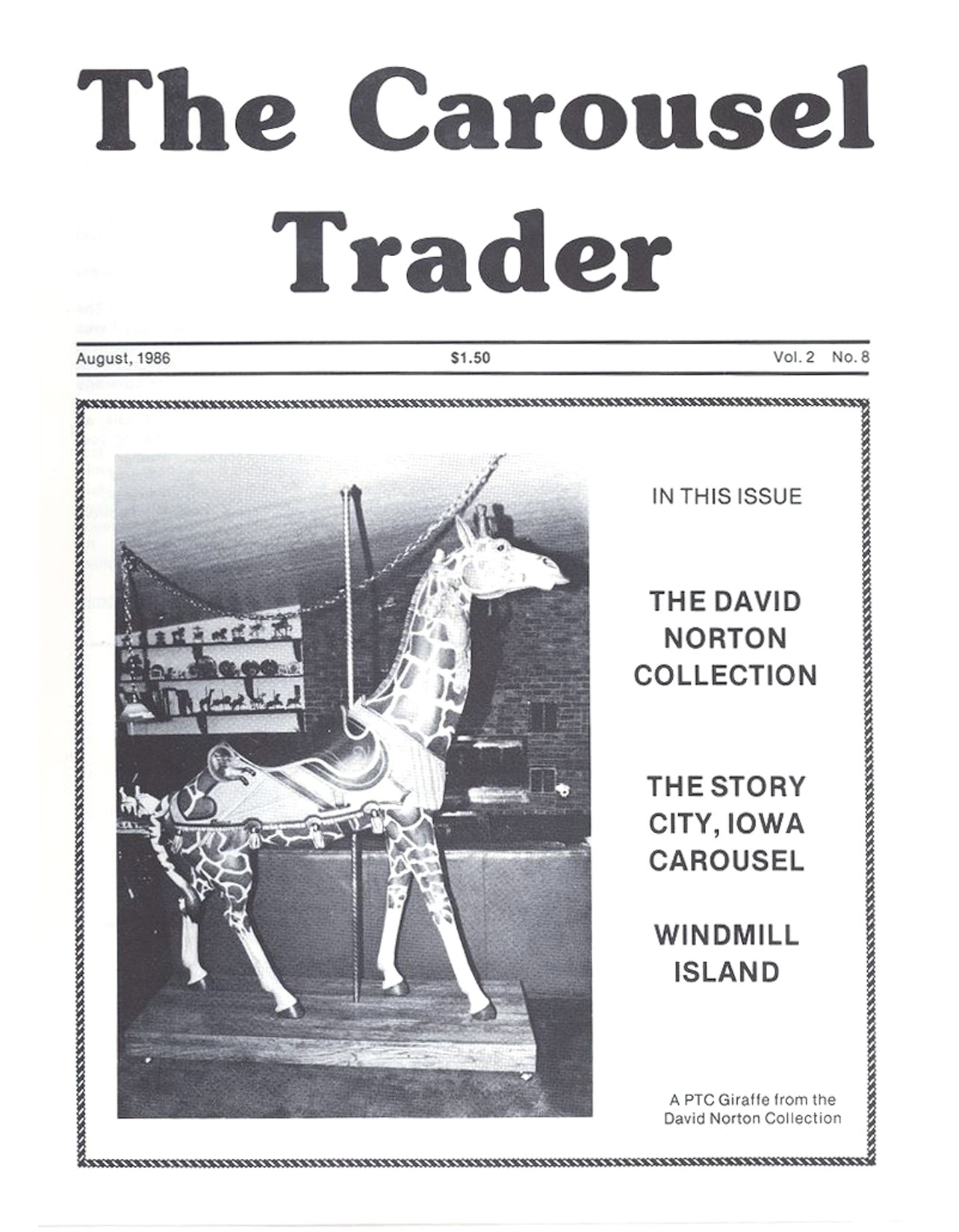 Carousel-News-08_1986-cover-PTC-giraffe-Norton-collection