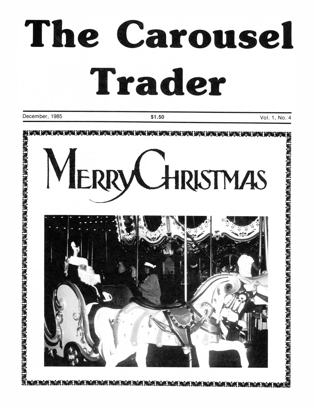 Carousel-news-cover-v1n4-Santa-Monica-Pier-carousel-December-1985