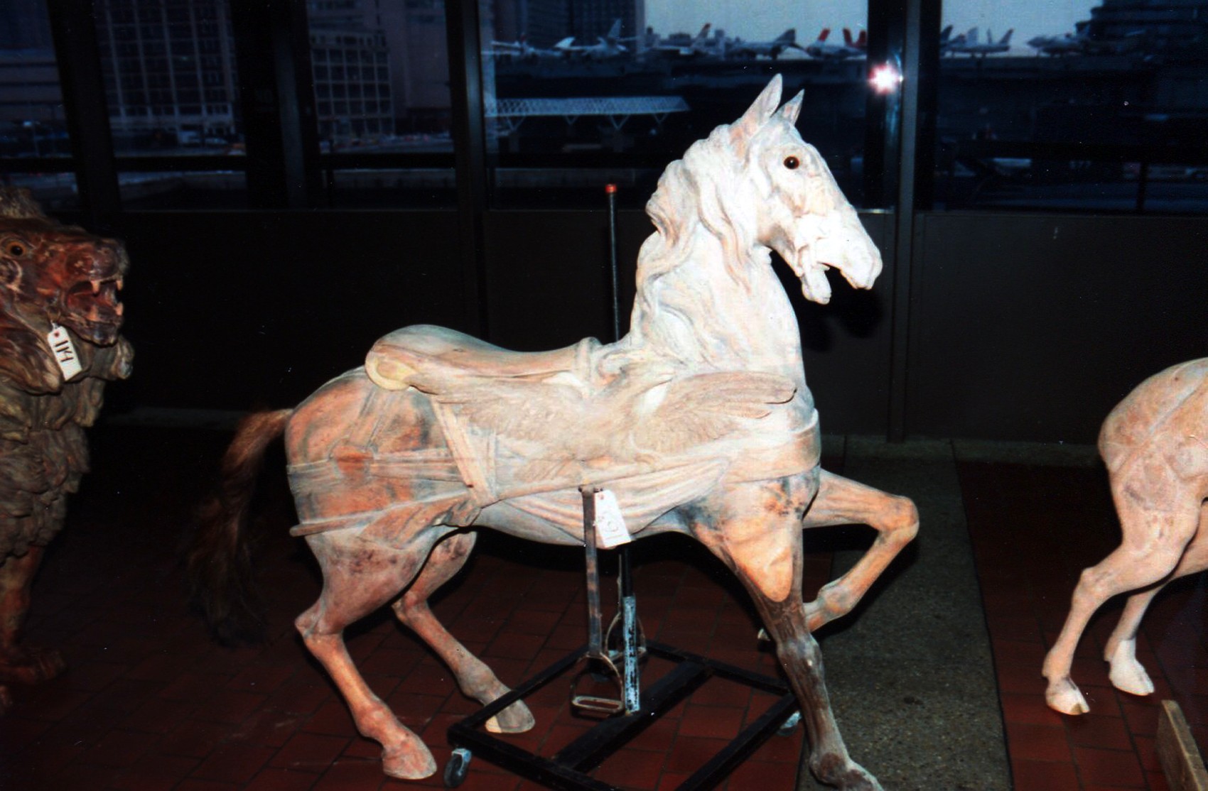 Dentzel-carousel-horse-eagle-Great-Escape-Fun-Park-NYC-auction-1989