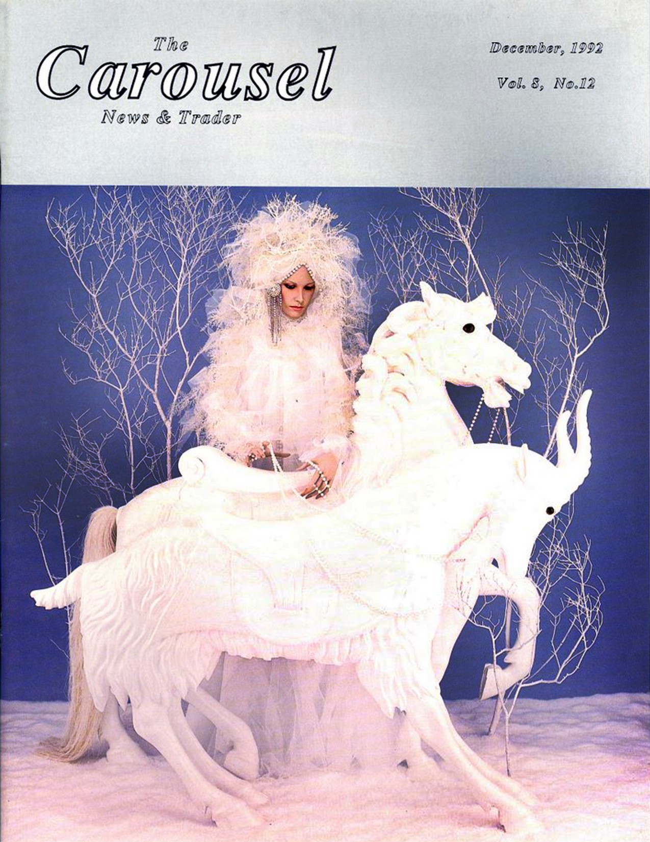 cnt_12_1992-Tony-Orland-Holiday-cover-PTC-ram-Dentzel--horse-snow-maiden