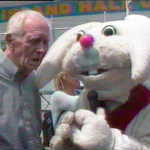 Bill Mangels with Rapid T. Rabbit in 2005.