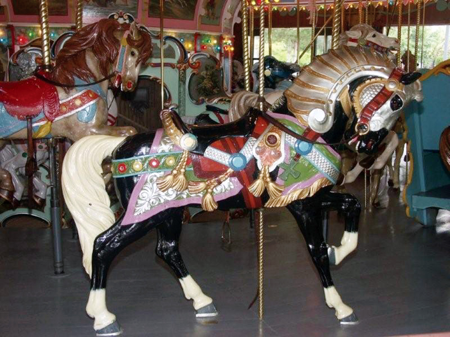 Holyoke-Merry-Go-Round-1927-armored-PTC-Carousel-horse