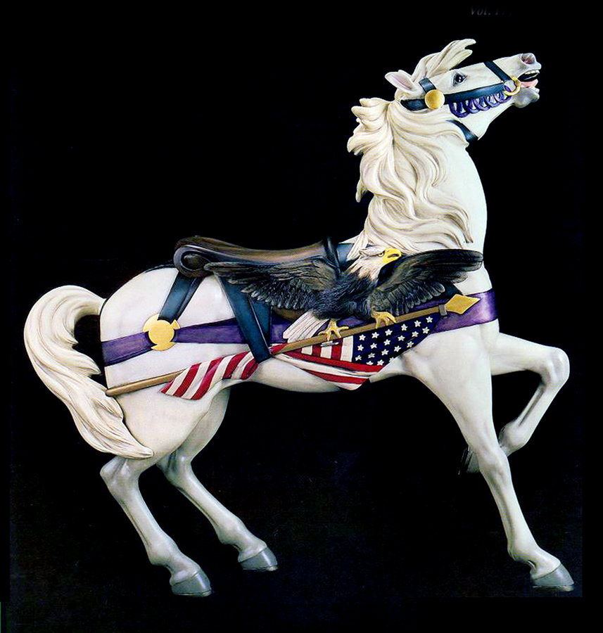 Patriotic-Dentzel-Muller-carousel-horse