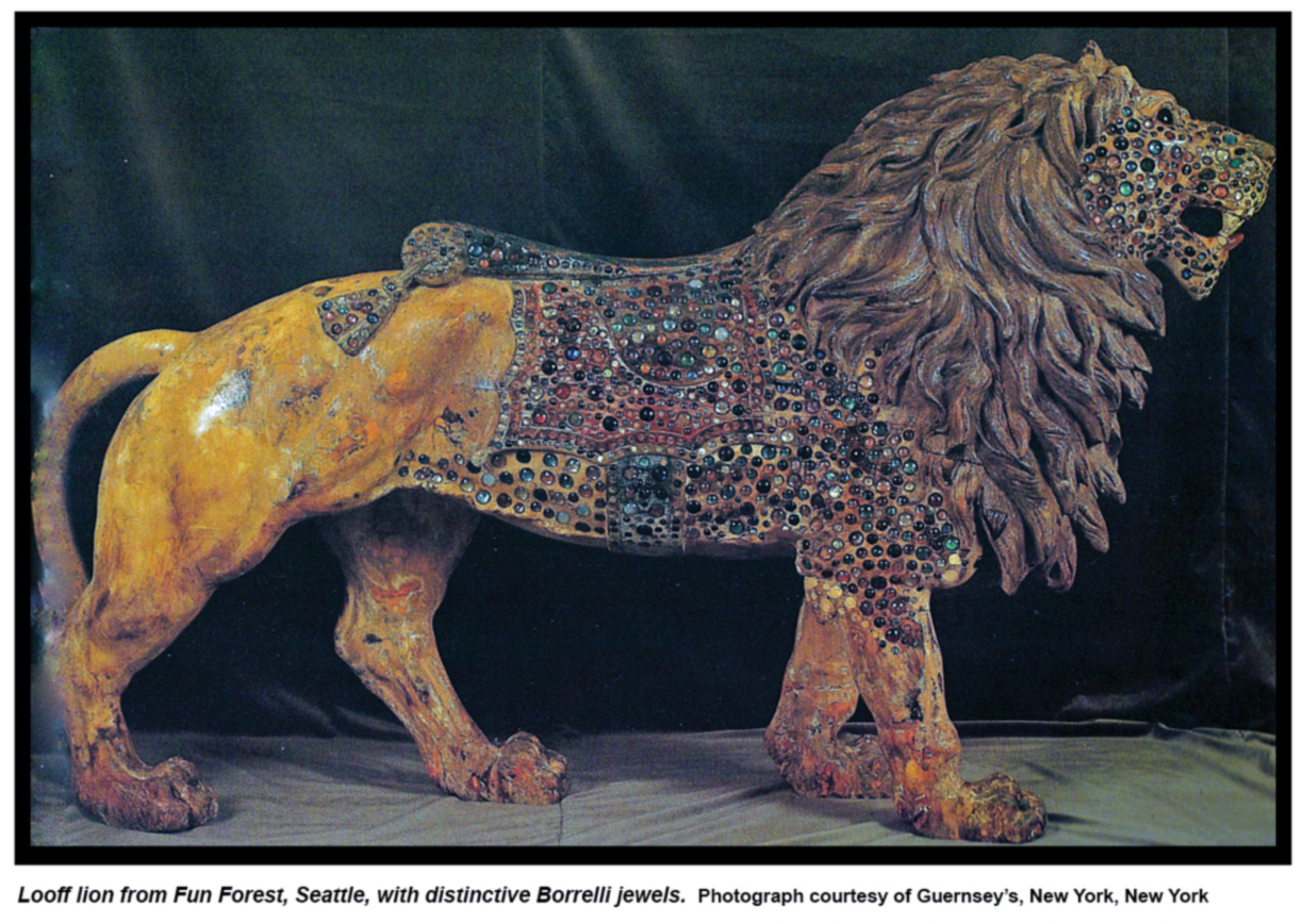 Looff-Borrelli-carousel-lion-Fun-Forest-Guernseys-1989-auction-catalog
