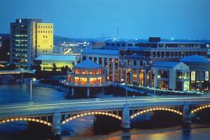 The historic 1928 Spillman Carousel on the water in Grand Rapids, MI.